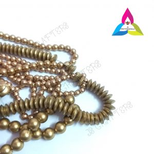 Dull gold Plastic/Acrylic Beads