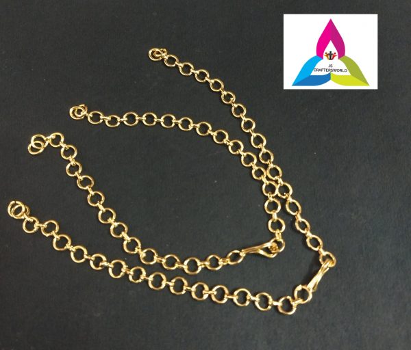 Buy Pure 92.5 Silver Back Chains, Gold Covering Extension Chains, Chain  Extenders. Online in India - Etsy